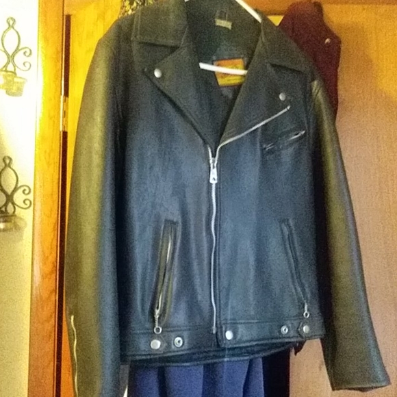 VINTAGE Amerex leather jacket 50s - Picture 1 of 5